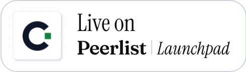Live on Peerlist Launchpad
